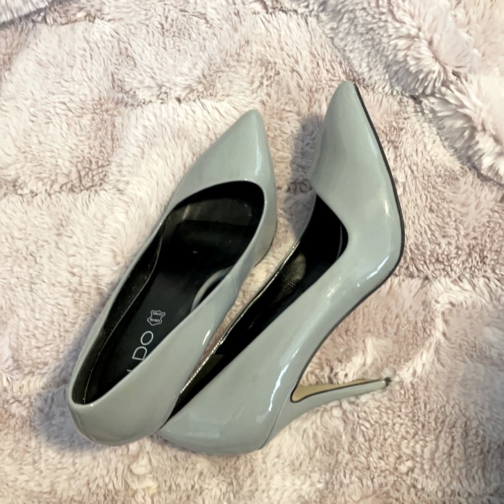 Grey Aldo Heels size 9